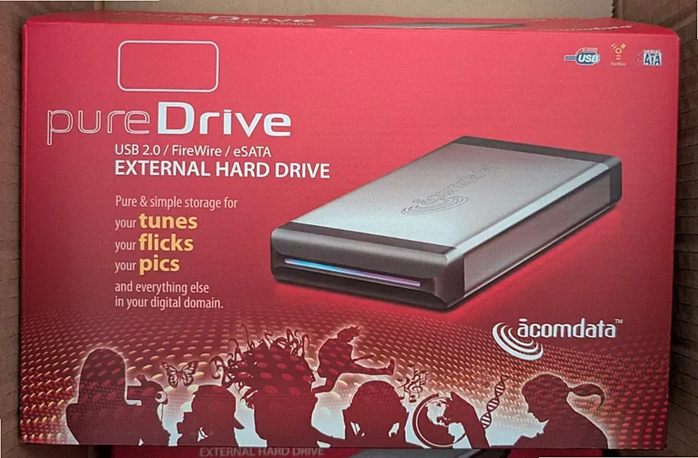 Acomdata USB Firewire ESata 3.5-In E sata SATA Hard Disk External Enclosure Case