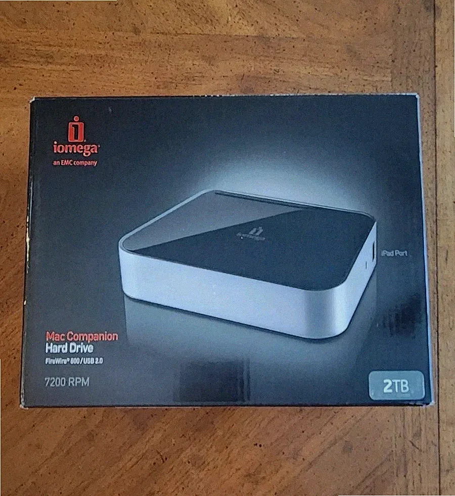 IOMEGA Mac Companion 2TB Hard Drive FireWire 800/USB 2.0 7200 RPM Mac/PC