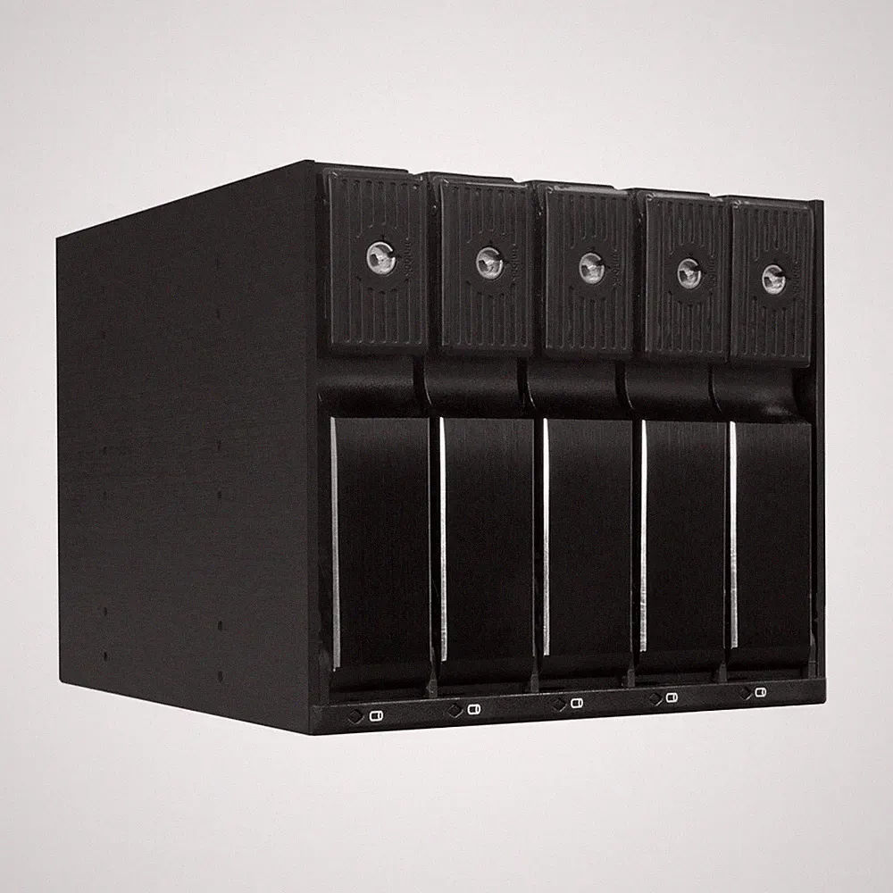 Kingwin Hard Drive Enclosure for Computer PC Case Internal 5 Bay Hot Swap for...