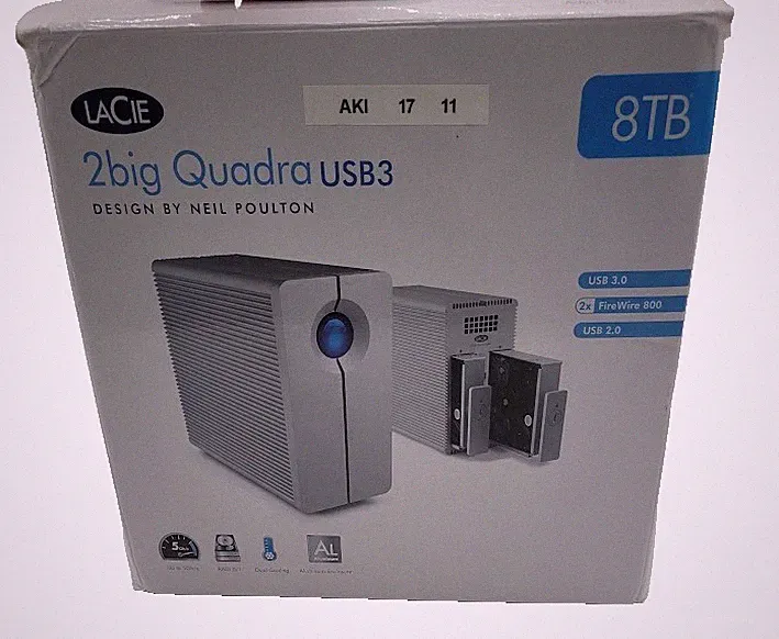 LaCie External Hard Disk Drives FireWire 800 8TB Storage Capacity lac90003178tb